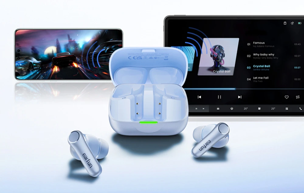 Ausinės EarFun Air Pro 4+ ANC Mėlyna aprašymas - Prekės nuotrauka
