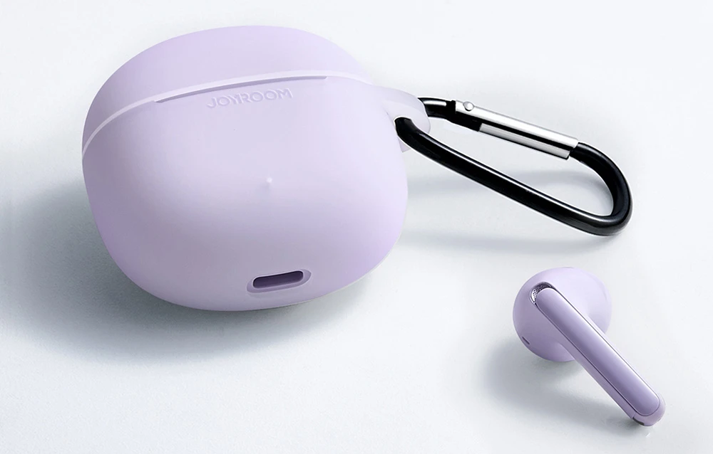 Belaidės ausinės Joyroom TWS JR-FB1 violetinės aprašymas - Prekės nuotrauka Belaidės ausinės Joyroom TWS JR-FB1 violetinės aprašymas - Prekės nuotrauka