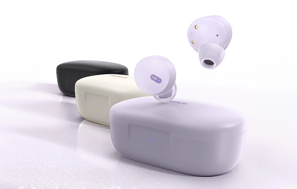 BASEUS belaidės bluetooth ausinės TWS ENC IPX4 Bowie E18 baltas aprašymas - Prekės nuotrauka BASEUS belaidės bluetooth ausinės TWS ENC IPX4 Bowie E18 baltas aprašymas - Prekės nuotrauka