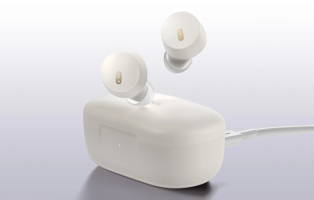 BASEUS belaidės bluetooth ausinės TWS ENC IPX4 Bowie E18 baltas aprašymas - Prekės nuotrauka BASEUS belaidės bluetooth ausinės TWS ENC IPX4 Bowie E18 baltas aprašymas - Prekės nuotrauka