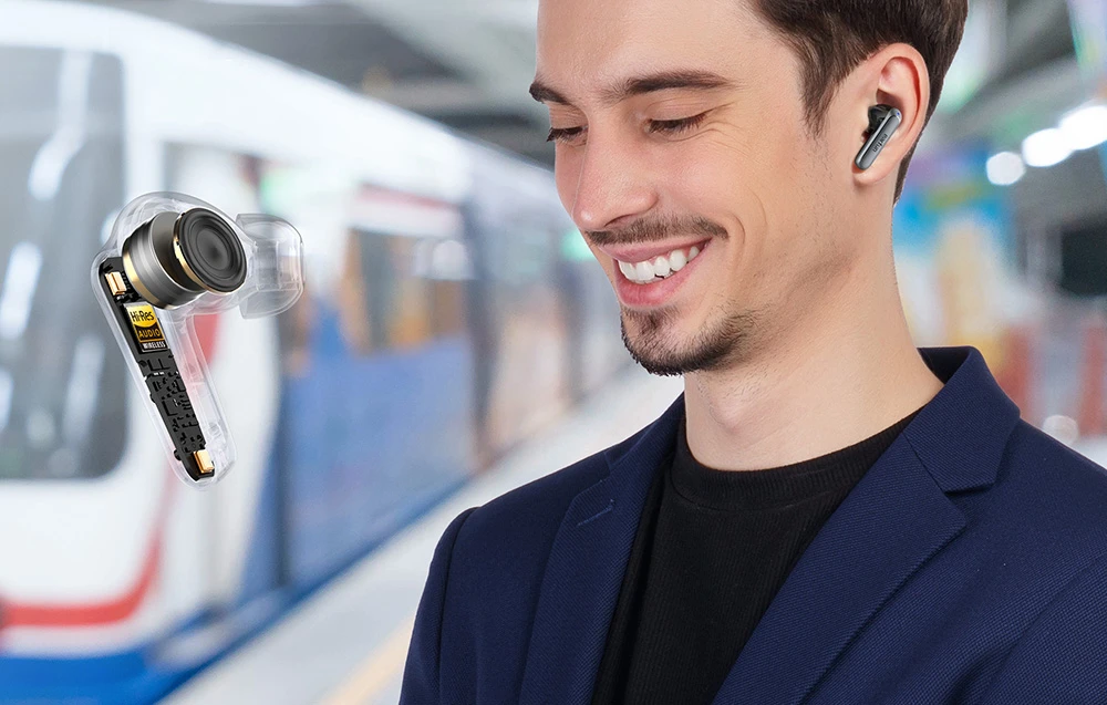 Ausinės TWS EarFun Air2 - juodos aprašymas - Prekės nuotrauka Ausinės TWS EarFun Air2 - juodos aprašymas - Prekės nuotrauka