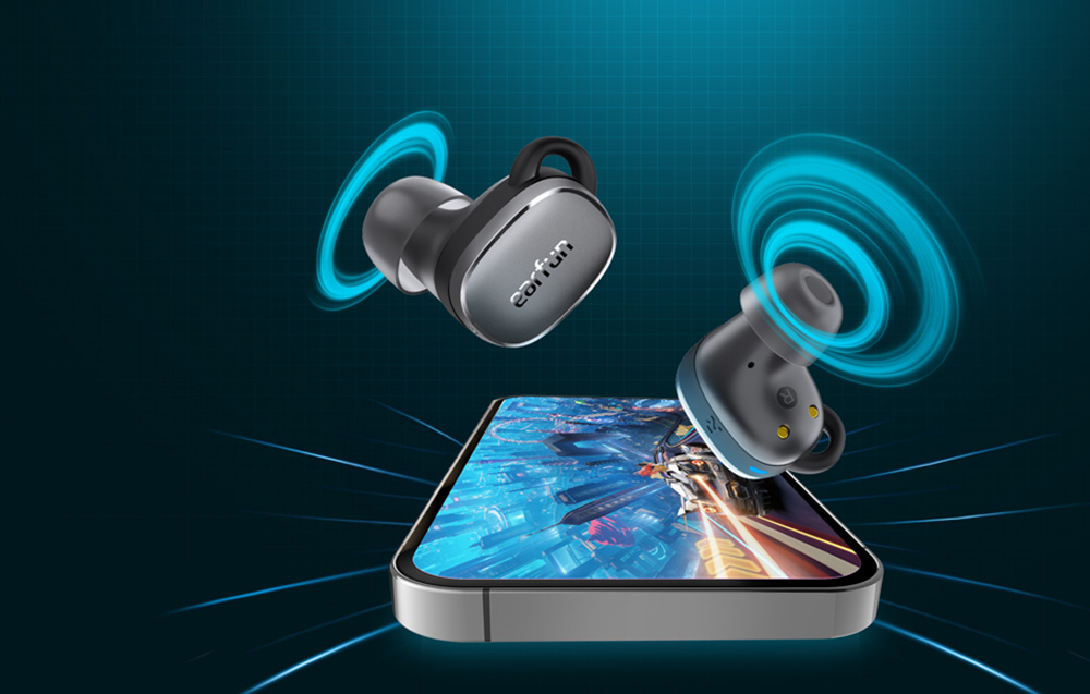 Ausinės TWS EarFunFree Pro 3 ANC Juodos