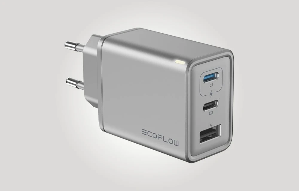 „EcoFlow RAPID 65W GaN“ įkroviklis aprašymas - Prekės nuotrauka „EcoFlow RAPID 65W GaN“ įkroviklis aprašymas - Prekės nuotrauka