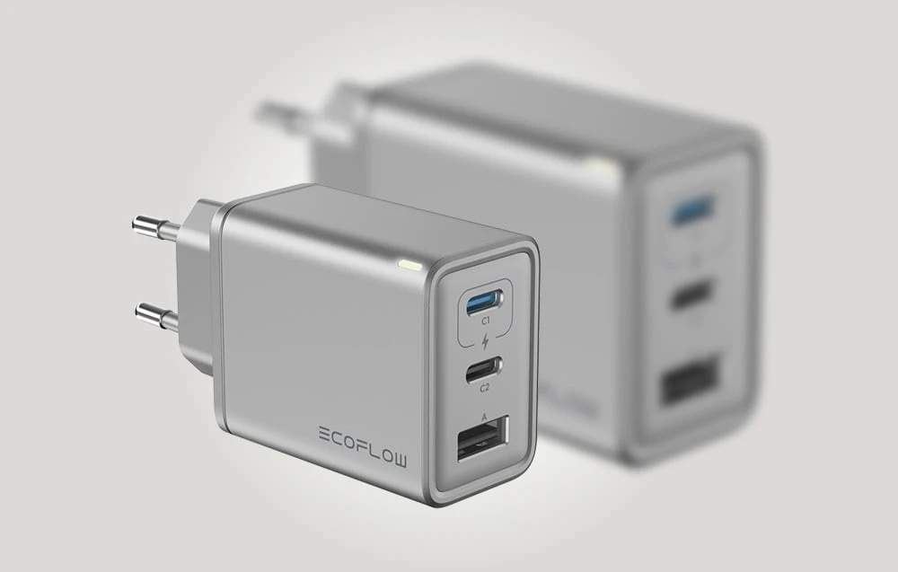 „EcoFlow RAPID 65W GaN“ įkroviklis aprašymas - Prekės nuotrauka „EcoFlow RAPID 65W GaN“ įkroviklis aprašymas - Prekės nuotrauka