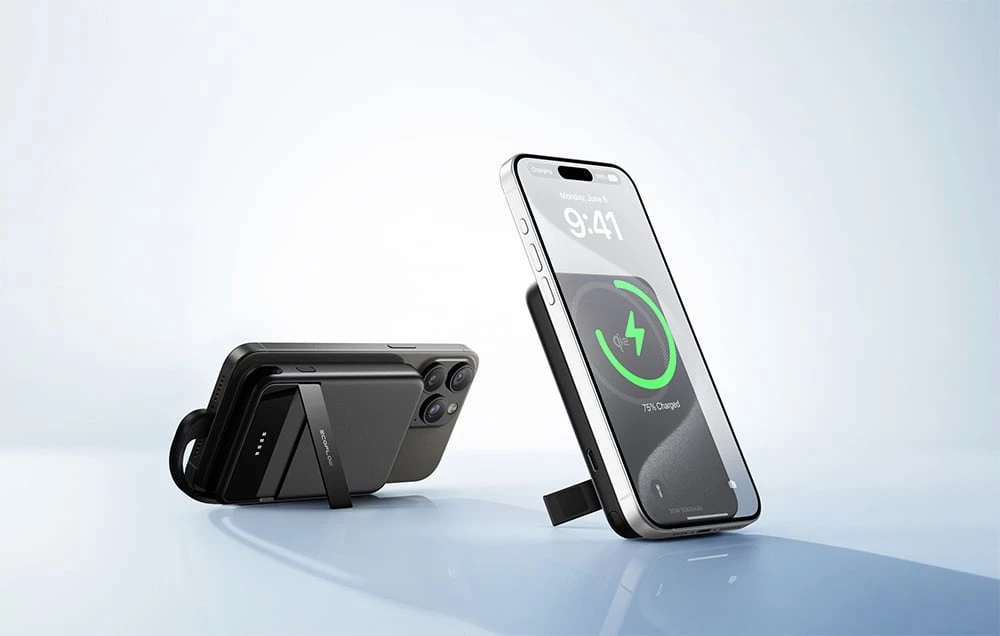 „EcoFlow RAPID“ magnetinė išorinė baterija, 5000 mAh, (juodas). aprašymas - Prekės nuotrauka „EcoFlow RAPID“ magnetinė išorinė baterija, 5000 mAh, (juodas). aprašymas - Prekės nuotrauka