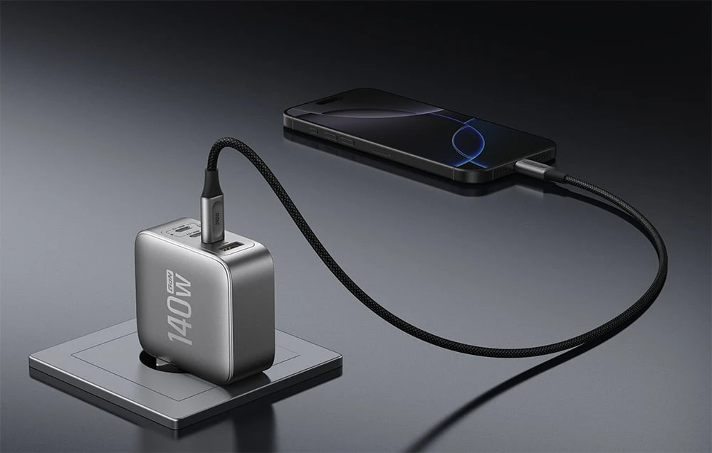 EcoFlow RAPID Pro 140W, 3xUSB-C, 1xUSB-A, GaN aprašymas - Prekės nuotrauka EcoFlow RAPID Pro 140W, 3xUSB-C, 1xUSB-A, GaN aprašymas - Prekės nuotrauka