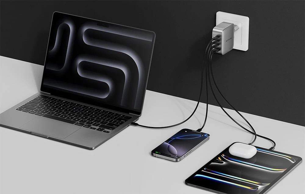 EcoFlow RAPID Pro 140W, 3xUSB-C, 1xUSB-A, GaN aprašymas - Prekės nuotrauka EcoFlow RAPID Pro 140W, 3xUSB-C, 1xUSB-A, GaN aprašymas - Prekės nuotrauka