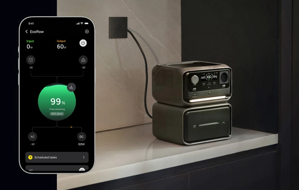 Nešiojama elektrinė „EcoFlow River 3 Max Plus“ aprašymas - Prekės nuotrauka Nešiojama elektrinė „EcoFlow River 3 Max Plus“ aprašymas - Prekės nuotrauka