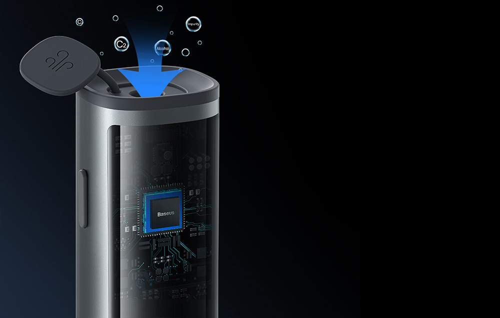 Baseus SafeJourney Pro elektroninis alkotesteris bekontaktis (pilkas) aprašymas - Prekės nuotrauka Baseus SafeJourney Pro elektroninis alkotesteris bekontaktis (pilkas) aprašymas - Prekės nuotrauka