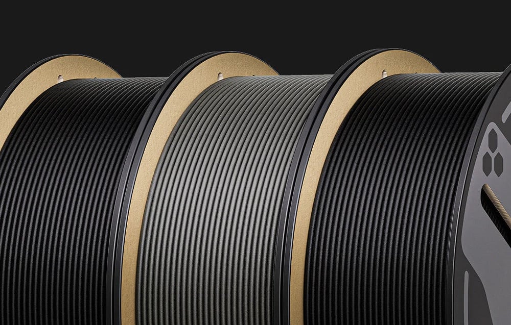 ELEGOO PETG-CF Carbon Fiber Filament (Juodas) 0.5kg aprašymas - Prekės nuotrauka