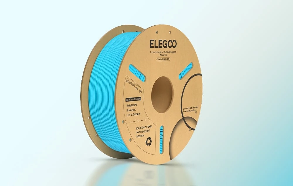 ELEGOO PLA+ Filament Mėlyna aprašymas - Prekės nuotrauka ELEGOO PLA+ Filament Mėlyna aprašymas - Prekės nuotrauka