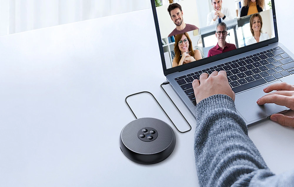 Konferencijų garsiakalbis - Emeet OfficeCore M1A 360° balso surinkimas, USB-C, suderinamas su Zoom ir Teams aprašymas - Prekės nuotrauka