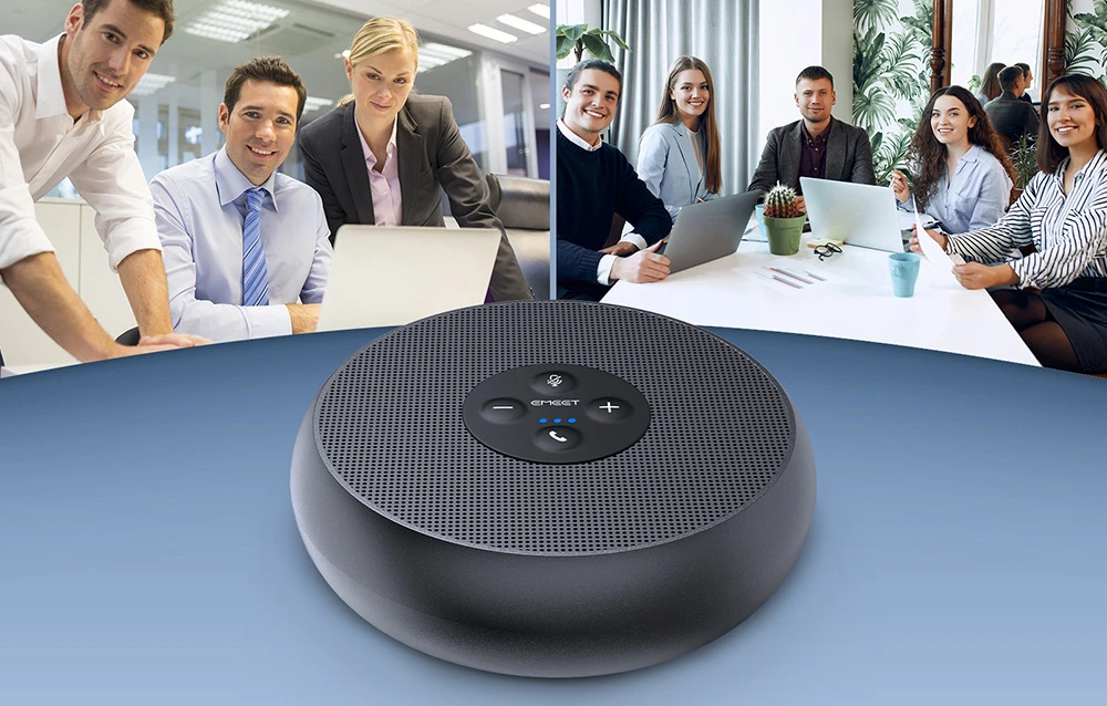 Konferencijų garsiakalbis - Emeet OfficeCore M1A 360° balso surinkimas, USB-C, suderinamas su Zoom ir Teams aprašymas - Prekės nuotrauka