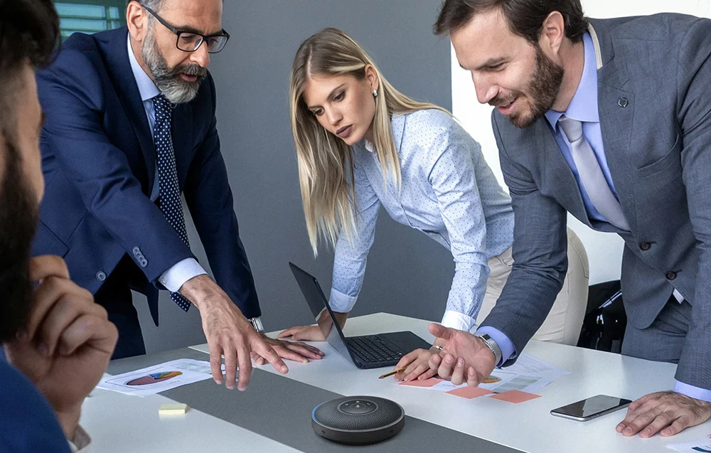 EMEET OfficeCore M2 Wireless Conference Speaker (Juodas) aprašymas - Prekės nuotrauka