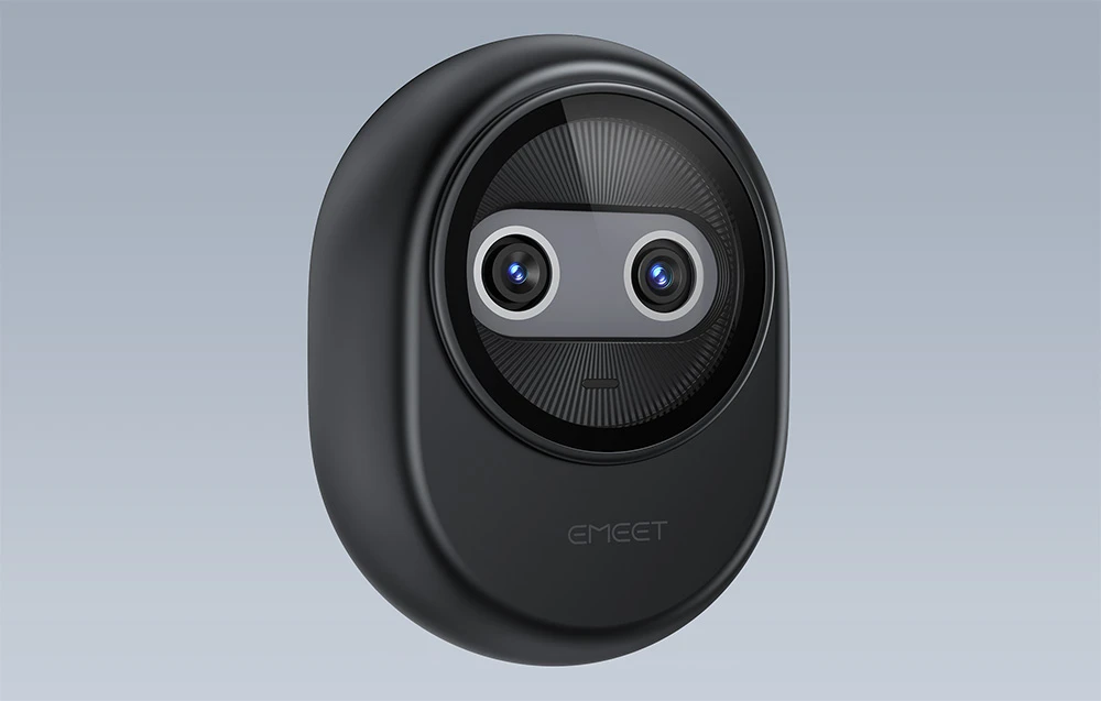 Web kamera - EMEET Piko 4K Dual-Lens AI Autofocus, 3 Mikrofonai, Plug-and-Play, Juoda aprašymas - Prekės nuotrauka