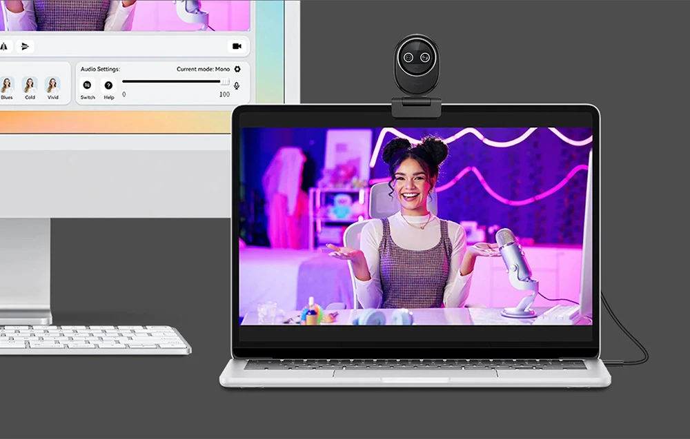 EMEET Piko+ Webcam (Juodas) aprašymas - Prekės nuotrauka