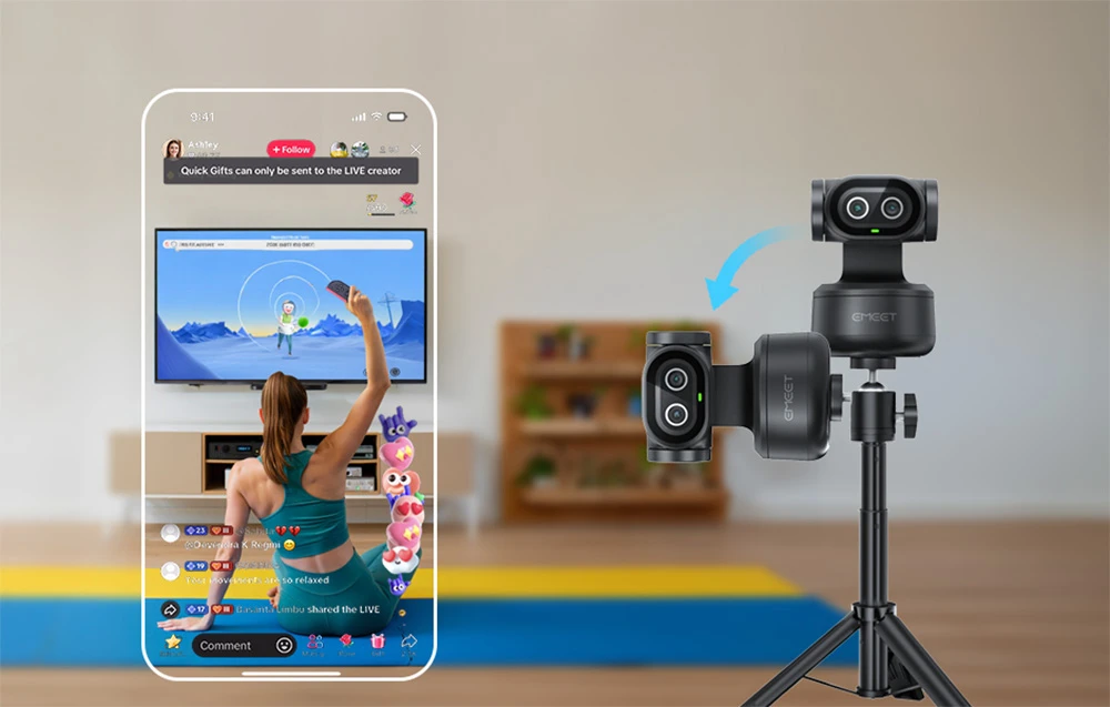 EMEET Pixy Webcam aprašymas - Prekės nuotrauka