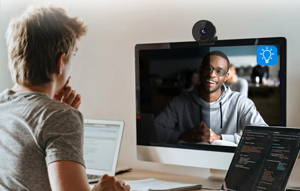 Internetinė kamera - EMEET SmartCam C950 1080p Full HD, Triukšmą Slopinantis Mikrafonas, Juoda aprašymas - Prekės nuotrauka