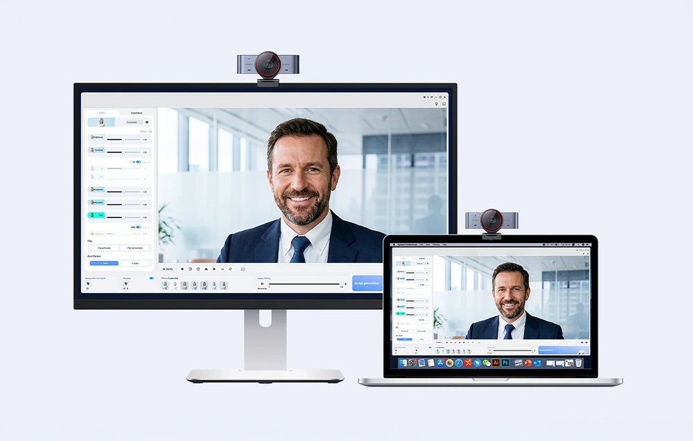 Emeet SmartCam C960 Ultra Webcam aprašymas - Prekės nuotrauka Emeet SmartCam C960 Ultra Webcam aprašymas - Prekės nuotrauka
