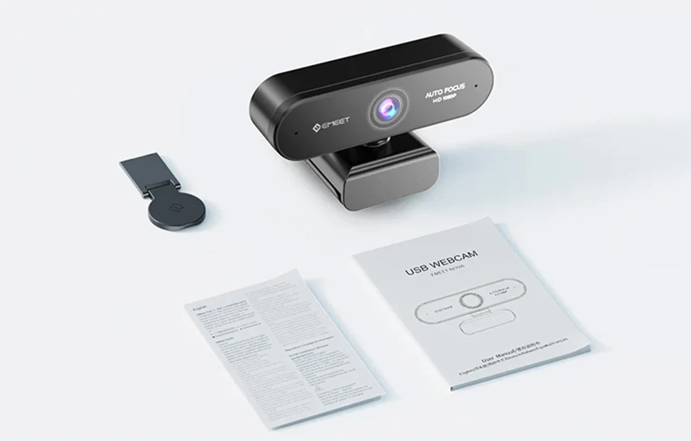 Web kamera - Emeet SmartCam Nova 1080p, intelektualus automatinis fokusavimas, dual mikrofonai aprašymas - Prekės nuotrauka