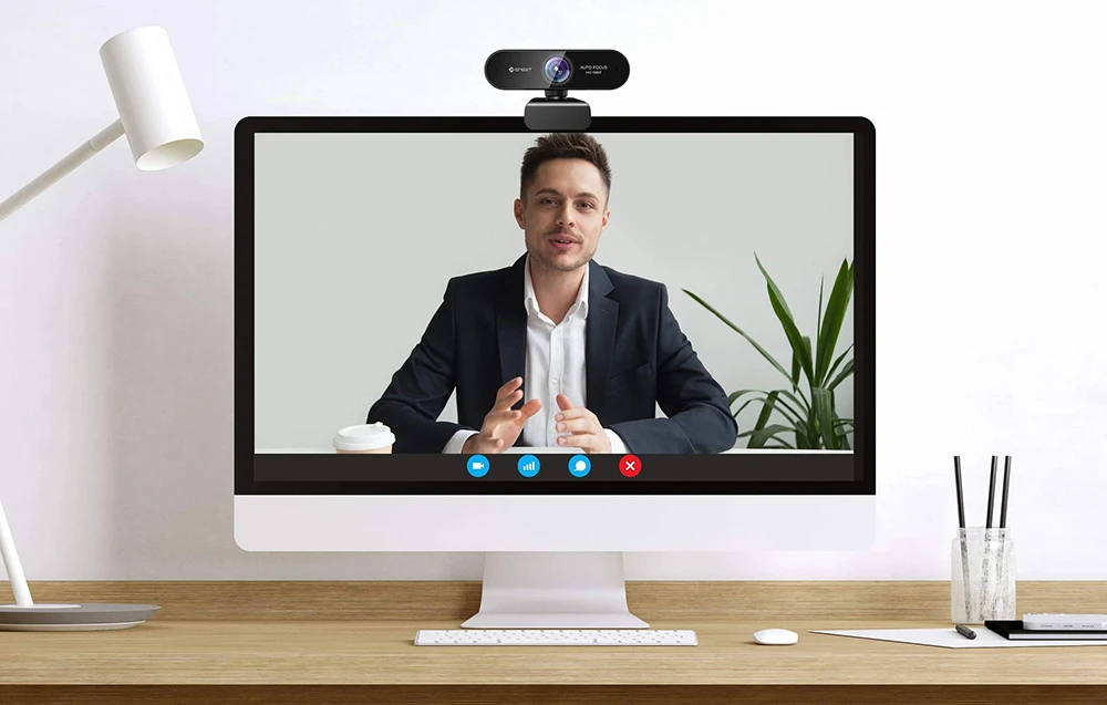 Web kamera - Emeet SmartCam Nova 1080p, intelektualus automatinis fokusavimas, dual mikrofonai aprašymas - Prekės nuotrauka