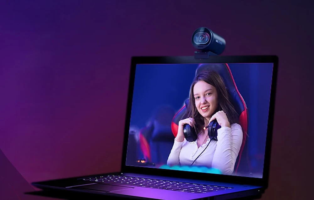 Kameros - EMEET SmartCam S600 4K Ultra HD, autofokusas, dvigubi mikrofonai, juoda aprašymas - Prekės nuotrauka