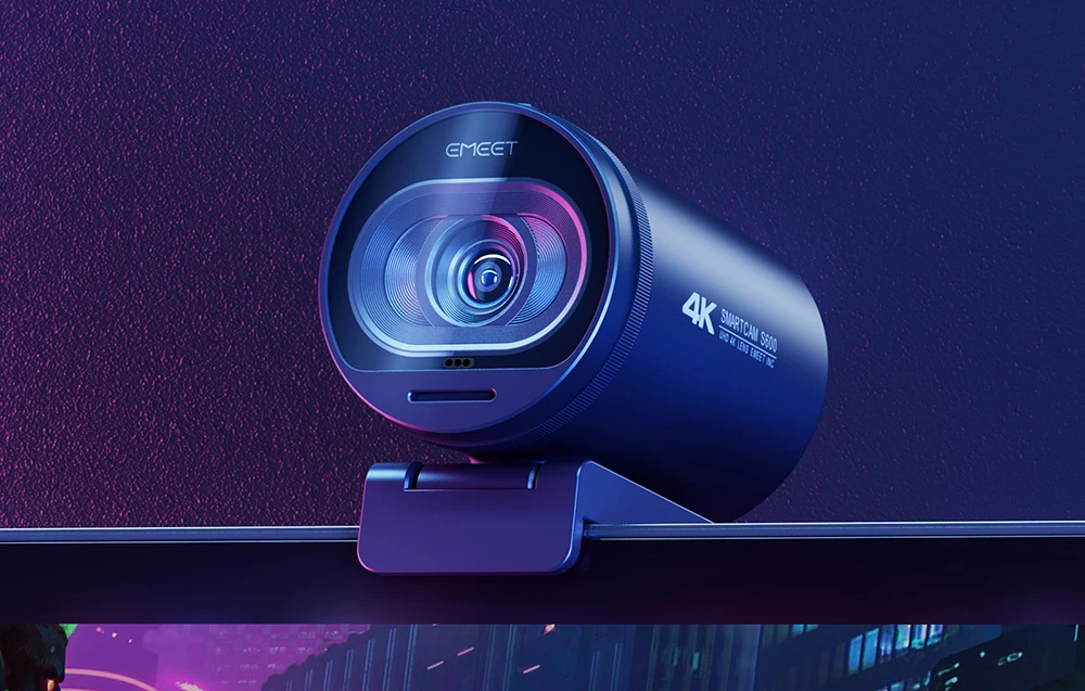 Kameros - EMEET SmartCam S600 4K Ultra HD, autofokusas, dvigubi mikrofonai, juoda aprašymas - Prekės nuotrauka