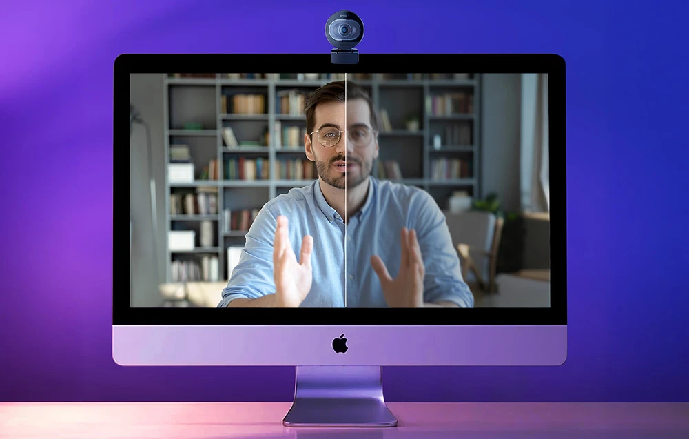 Kameros - EMEET SmartCam S600 4K Ultra HD, autofokusas, dvigubi mikrofonai, juoda aprašymas - Prekės nuotrauka