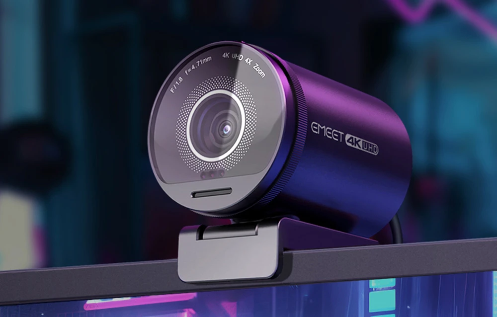 Kameros - EMEET SmartCam S800 4K UHD, AI automatinis fokusavimas, dvigubi mikrofonai, 40°-73° FOV aprašymas - Prekės nuotrauka