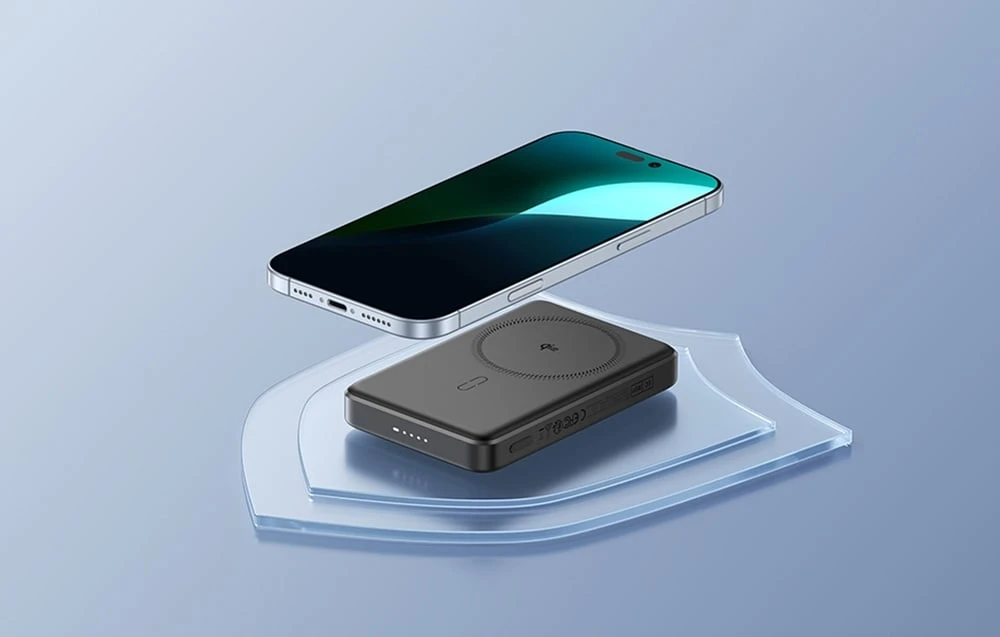 Powerbank magnetyczny ESR Qi2 MagSlim 10000 mAh (juoda) aprašymas - Prekės nuotrauka Powerbank magnetyczny ESR Qi2 MagSlim 10000 mAh (juoda) aprašymas - Prekės nuotrauka