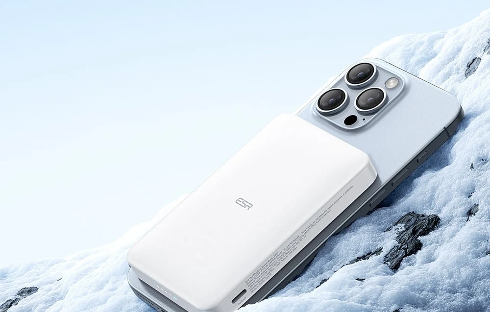 ESR Qi2 MagSlim 10000 mAh magnetinis maitinimo blokas (baltas) aprašymas - Prekės nuotrauka ESR Qi2 MagSlim 10000 mAh magnetinis maitinimo blokas (baltas) aprašymas - Prekės nuotrauka