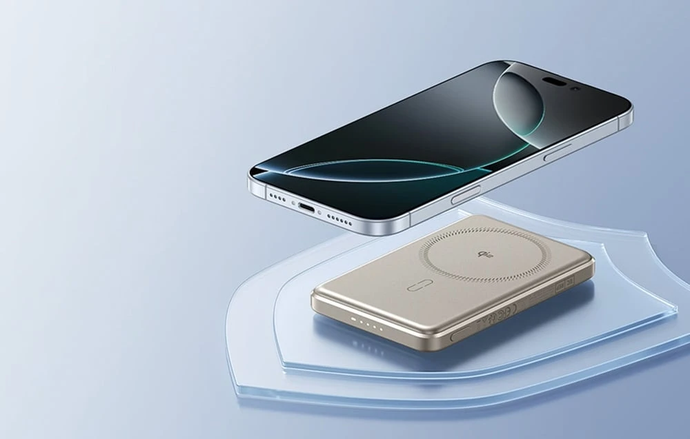 ESR Qi2 MagSlim 5000 mAh magnetinis maitinimo blokas (smėlis) aprašymas - Prekės nuotrauka ESR Qi2 MagSlim 5000 mAh magnetinis maitinimo blokas (smėlis) aprašymas - Prekės nuotrauka