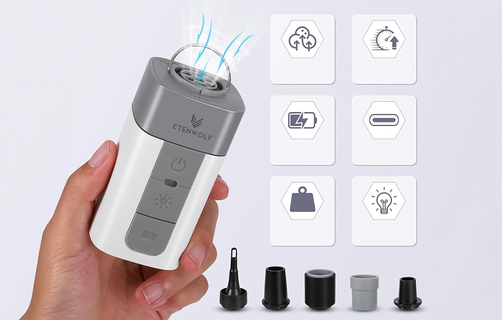 Etenwolf AIR 2 PRO 3200mAh Electric Pump aprašymas - Prekės nuotrauka