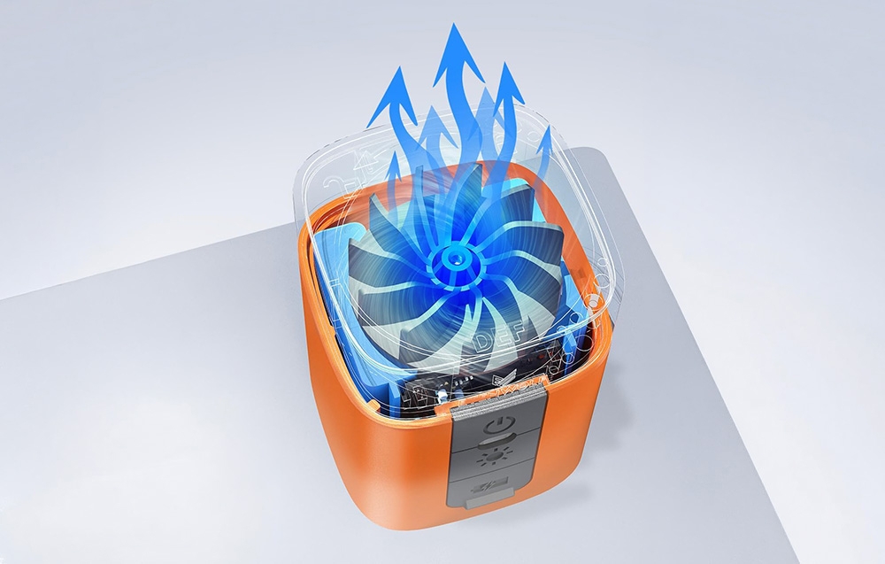 Etenwolf AIR 3 2600mAh Electric Pump (Oranžinis) aprašymas - Prekės nuotrauka