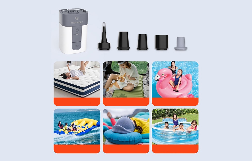 Etenwolf AIR 5 5200mAh Electric Pump (Juodas) aprašymas - Prekės nuotrauka