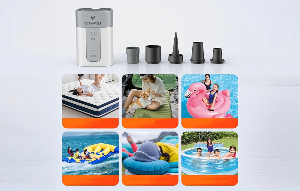 Etenwolf AIR 5 5200mAh Electric Pump (Baltas) aprašymas - Prekės nuotrauka
