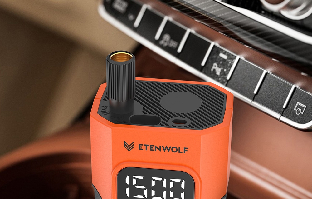 Etenwolf C2 Car Air Compressor, 10.34 bar, 4000 mAh aprašymas - Prekės nuotrauka