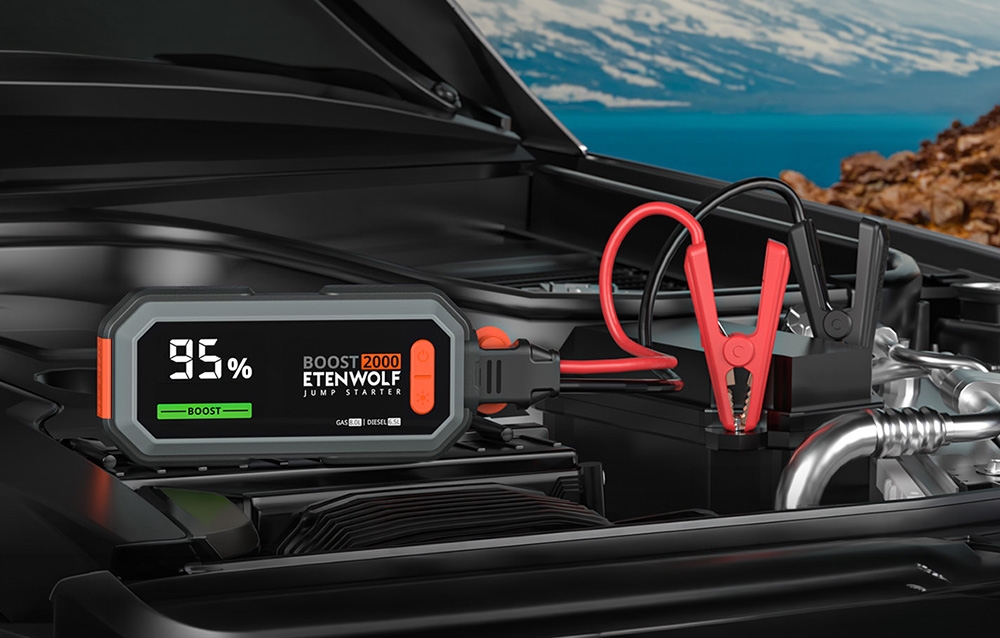Etenwolf J1 16,000 mAh 2000A Jump Starter aprašymas - Prekės nuotrauka
