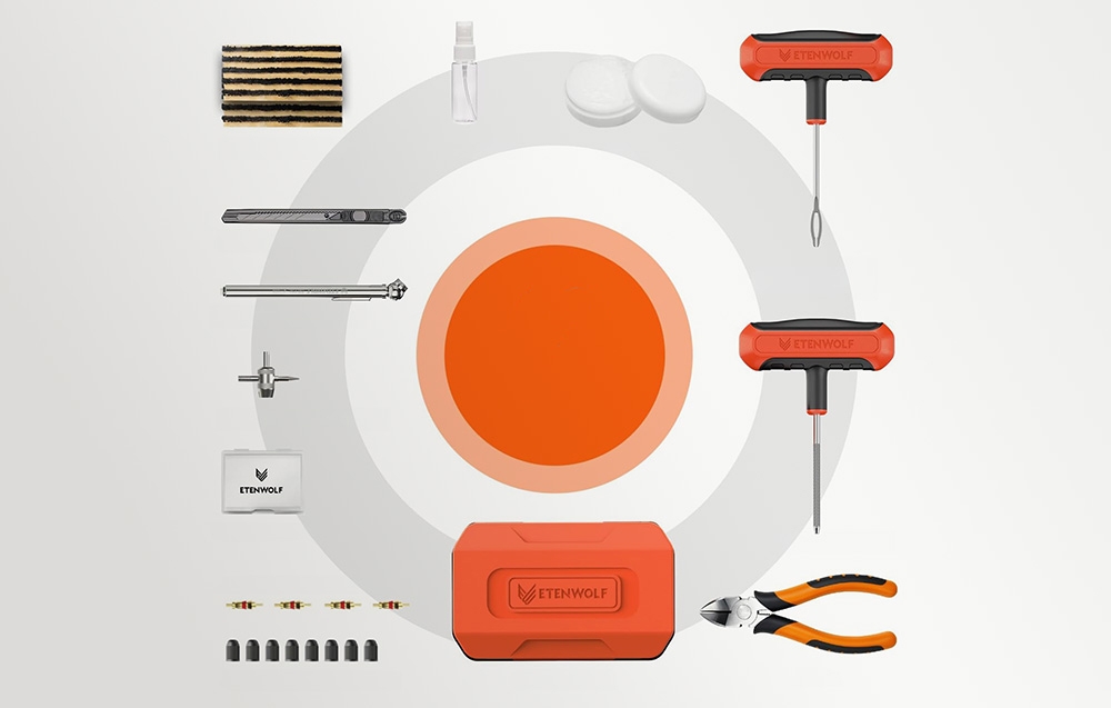 Etenwolf R1 Tire Repair Kit aprašymas - Prekės nuotrauka