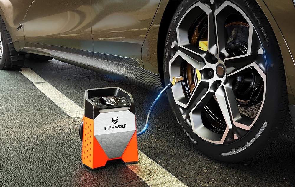 Etenwolf S3 Car Air Compressor, 11.03 bar, 7800 mAh aprašymas - Prekės nuotrauka
