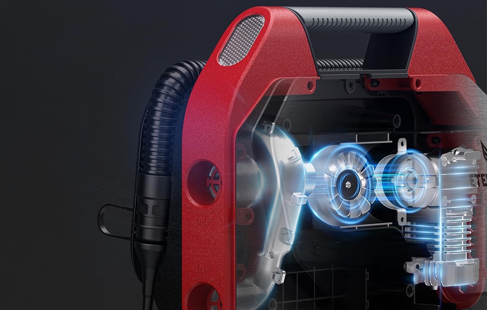 Etenwolf S6 SE Car Air Compressor, 11.03 bar, 15,600 mAh (red) aprašymas - Prekės nuotrauka