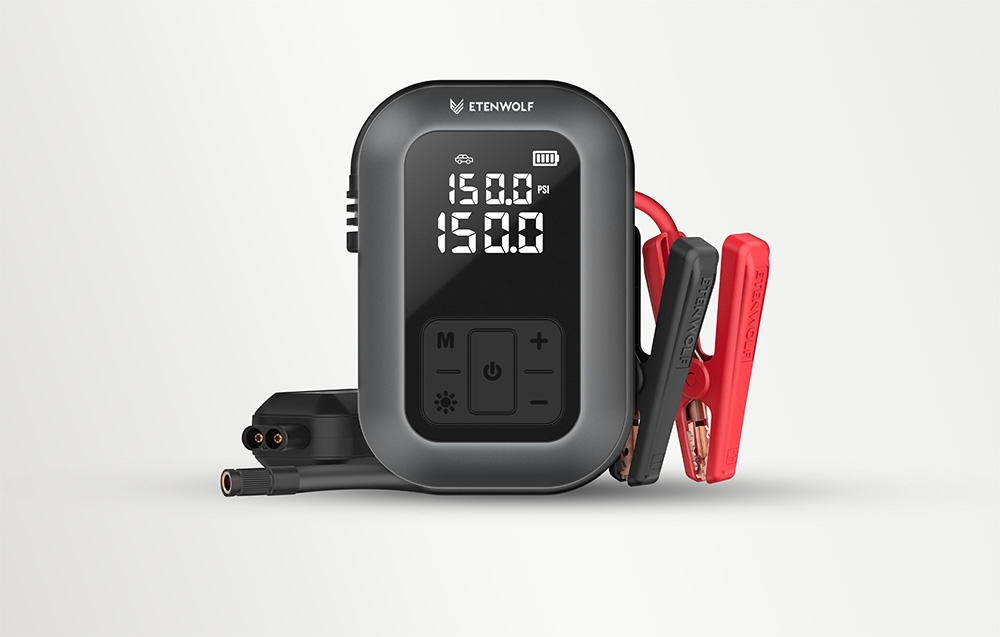 Etenwolf X5 Pro Max Car Air Compressor, 11.03 bar, 8000 mAh aprašymas - Prekės nuotrauka