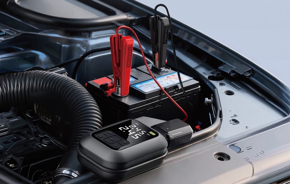 Etenwolf X5 Pro Max Car Air Compressor, 11.03 bar, 8000 mAh aprašymas - Prekės nuotrauka
