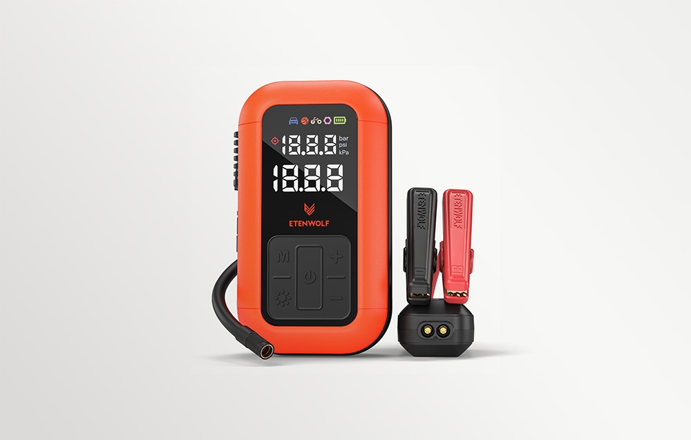 Etenwolf X6 Pro Max Car Air Compressor, 11.03 bar, 12,000 mAh aprašymas - Prekės nuotrauka