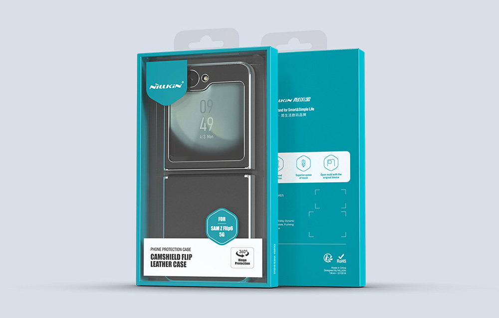 Nillkin CamShield Flip Samsung Galaxy Z Flip6 dėklas telefonui juodos spalvos aprašymas - Prekės nuotrauka Nillkin CamShield Flip Samsung Galaxy Z Flip6 dėklas telefonui juodos spalvos aprašymas - Prekės nuotrauka