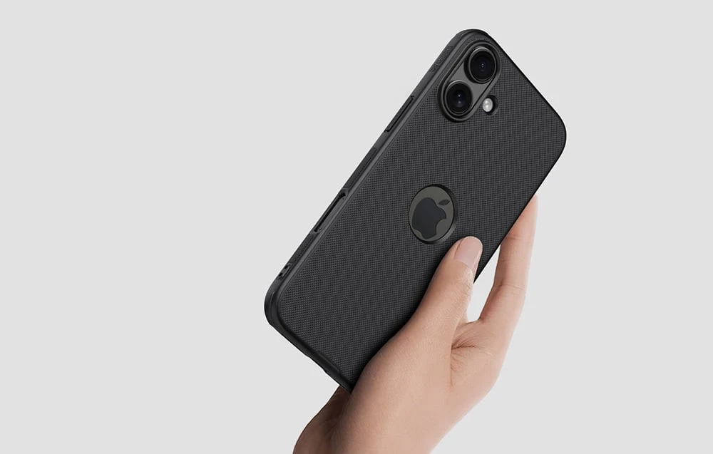 Dėklas do iPhone 16 Plus Nillkin Super Frosted Pro (juoda) aprašymas - Prekės nuotrauka