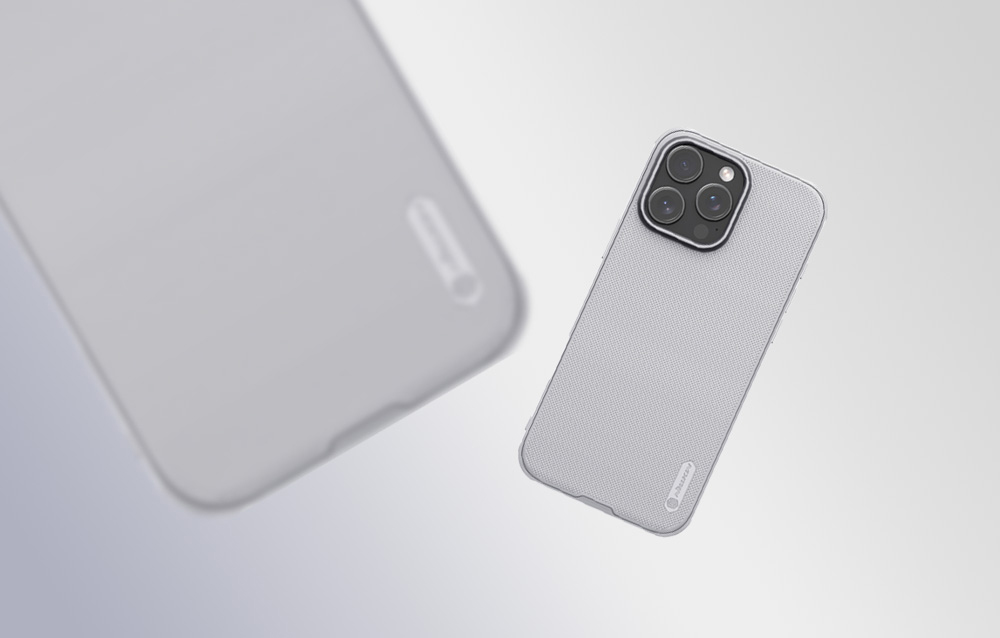 Dėklas Nillkin Super Frosted Shield Pro iPhone 16 Pro (pilka) aprašymas - Prekės nuotrauka