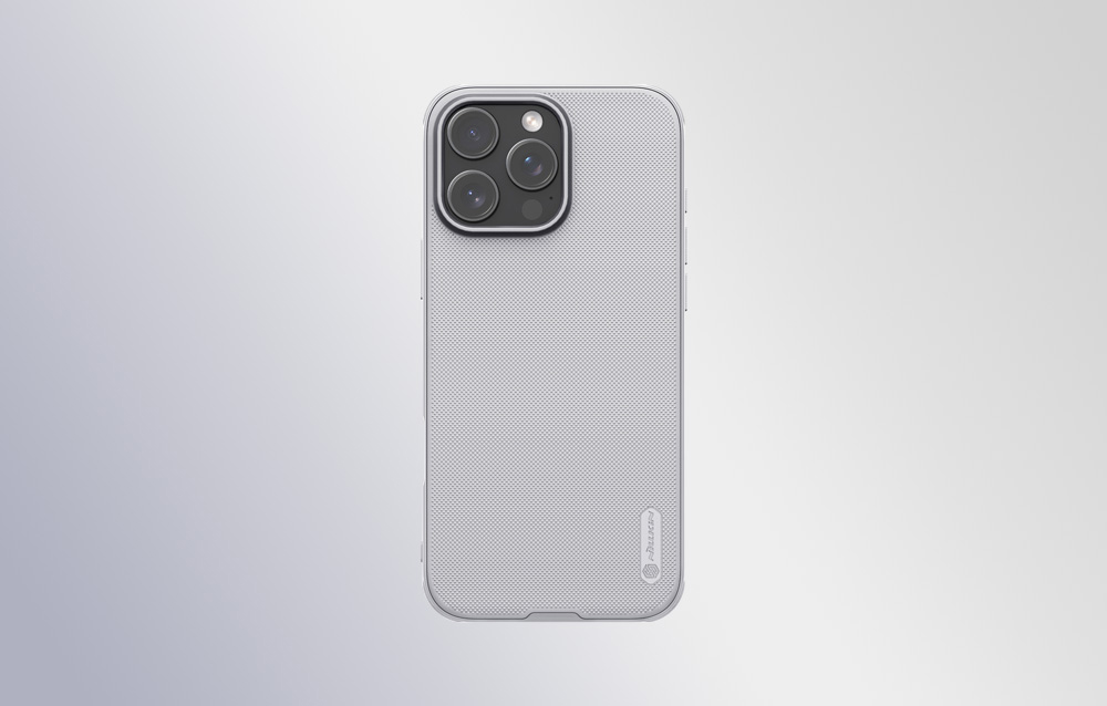 Dėklas Nillkin Super Frosted Shield Pro iPhone 16 Pro (pilka) aprašymas - Prekės nuotrauka