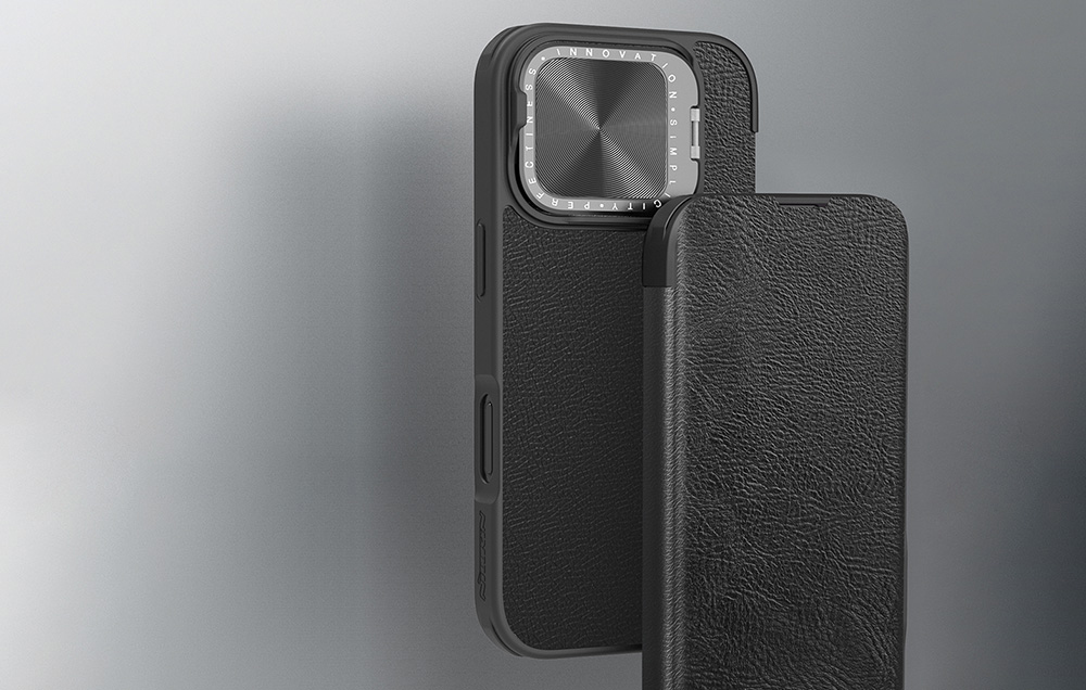 Nillkin Qin Book Prop Apple iPhone 16 Classic dėklas jūsų telefonui juodos spalvos aprašymas - Prekės nuotrauka Nillkin Qin Book Prop Apple iPhone 16 Classic dėklas jūsų telefonui juodos spalvos aprašymas - Prekės nuotrauka