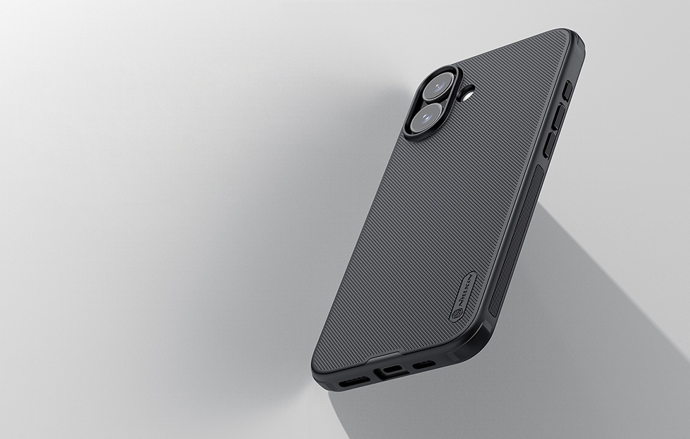 Nillkin Super Frosted Shield Pro Apple iPhone 16 – dėklas telefonui juodos spalvos aprašymas - Prekės nuotrauka